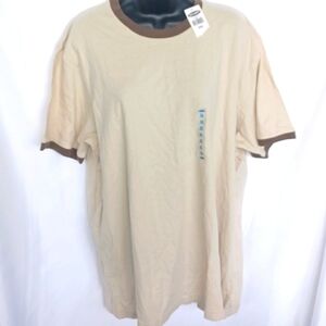 Old Navy T-shirt cream w/ khaki color trim